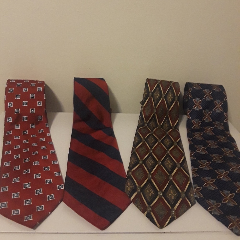 Lot of 4 Designer Ties